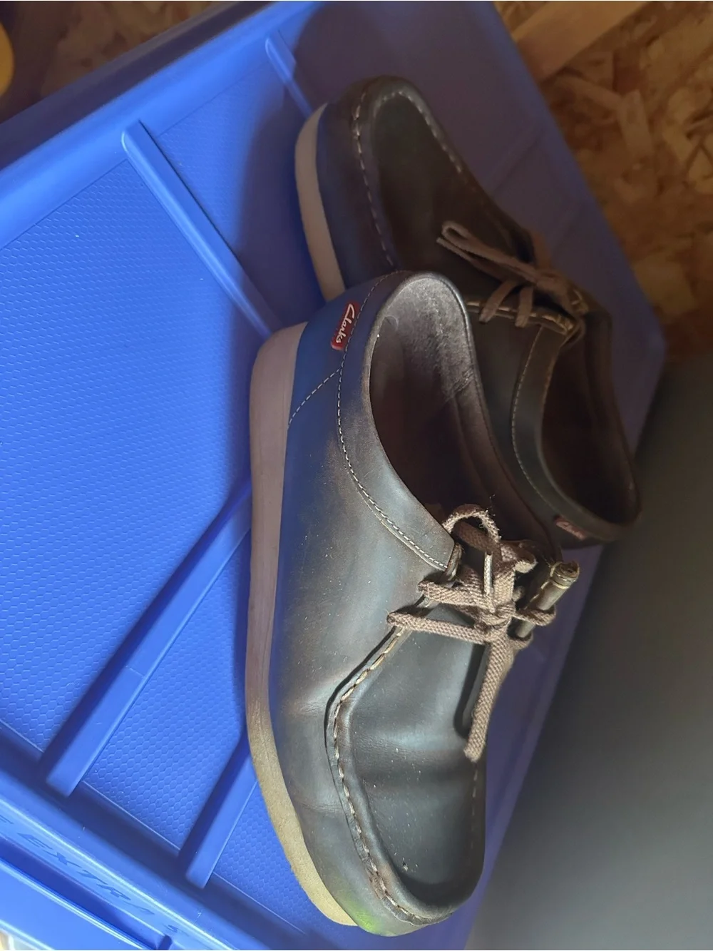 Clarks Men's Olive Green Slip-On Casual Shoes